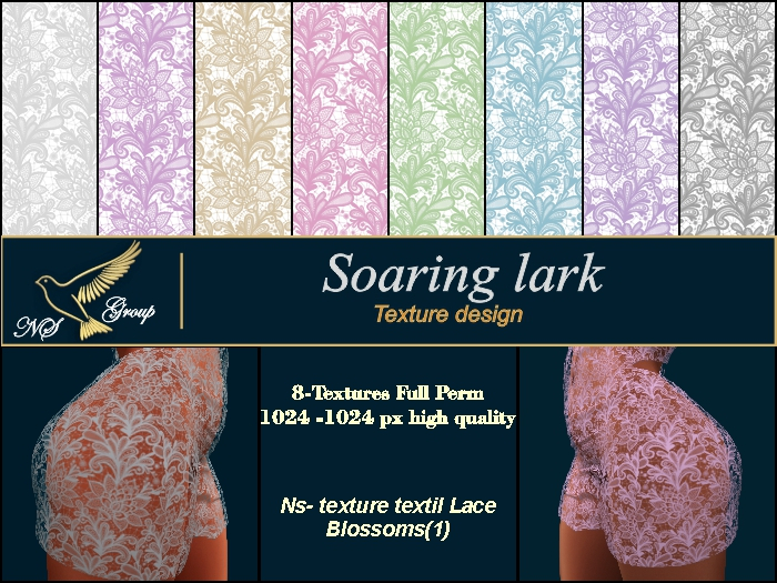Ns- texture textil Lace Blossoms(1)