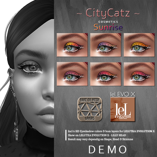 ~ CityCatz ~ LeLUTKA EvoX Eyeshadow Sunrise DEMO