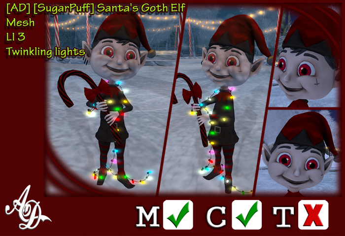 [AD] [SugarPuff] Santa's Goth Elf