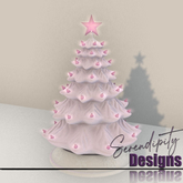 Serendipity Designs - Ceramic Christmas Tree Pink