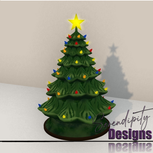 Serendipity Designs - Ceramic Christmas Tree Green