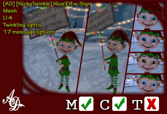 [AD] [NickyTwinkle] Nice Elf w. Sign