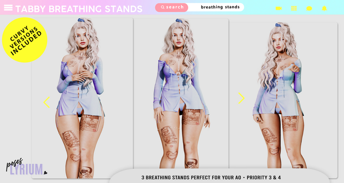 Lyrium. Tabby Breathing Stand Set