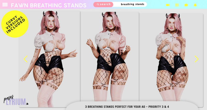 Lyrium. Fawn Breathing Stand Set