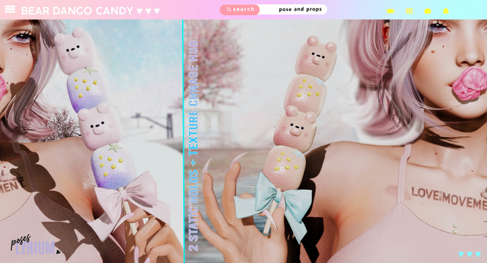 Lyrium. Cute Bear Dango Candy