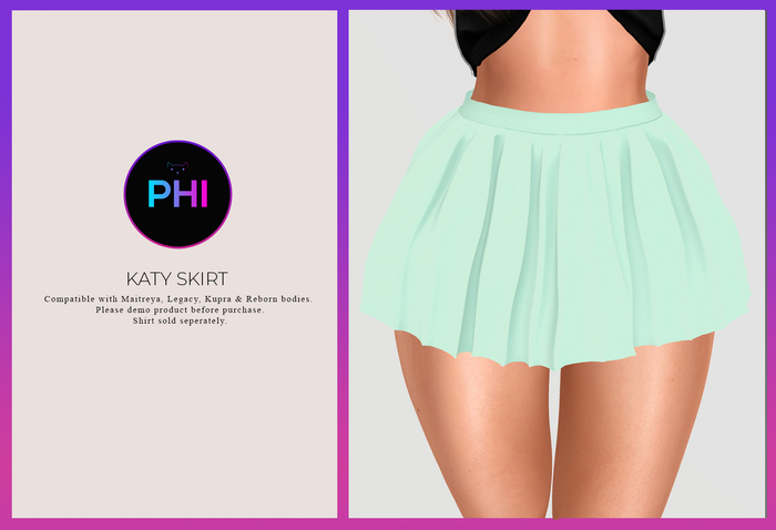 *PHI* Katy PastelMint Skirt