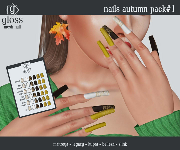 *Gloss* Nails Autumn Pack#1