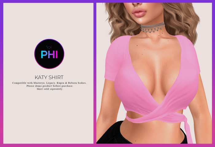 *PHI* Katy PastelPink Top