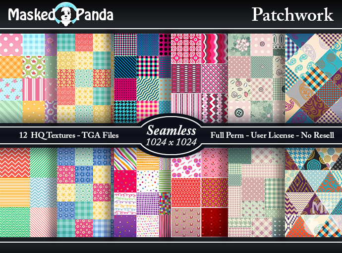 MP Patchwork Quilt - Seamless Textures - Full Perm