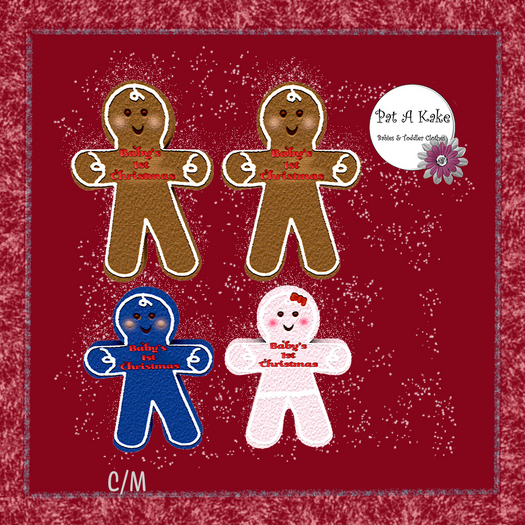 Babys First Christmas Gingerbread Decor or Toy