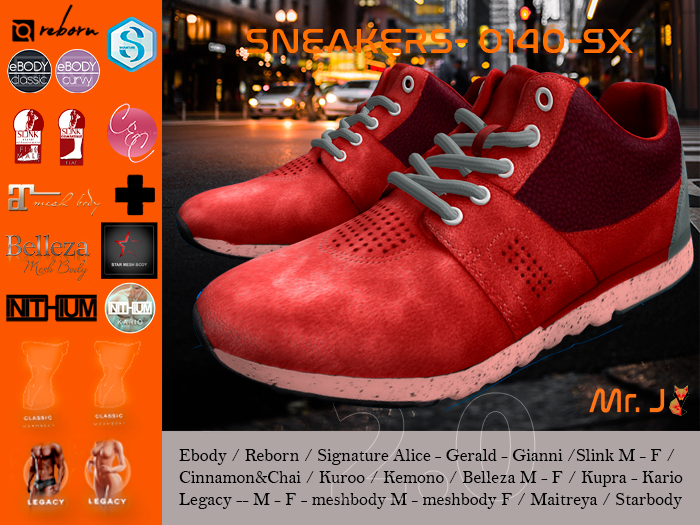 # Mr. J - Sneakers 0140SX 2.0 Red addme