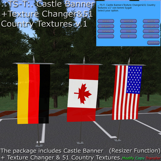 .:TS-T:. Castle Banner+Texture Changer&51 Country Textures v.1