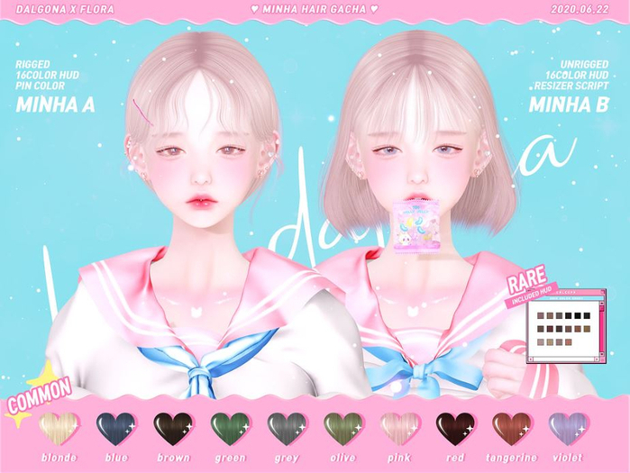 DALGONA - minha hair gacha - B RARE (box)