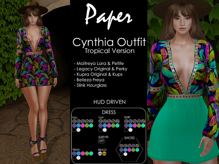 Paper. - Cynthia Outfit // Tropical Version