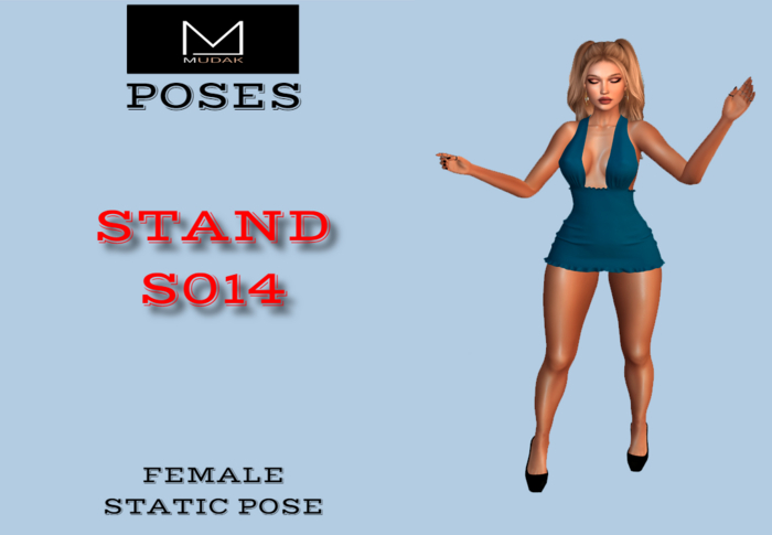MUDAK POSES - FEMALE POSE - STAND S014