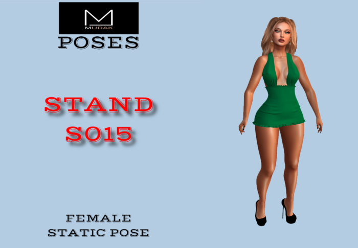 MUDAK POSES - FEMALE POSE - STAND S015