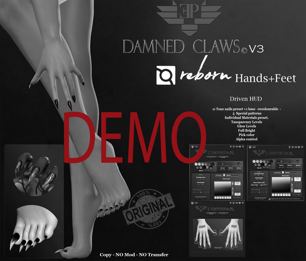 D*E*M*O L'Emporio&PL::*Damned Claws*::-Set-eBODY REBORN-V3-REZ.