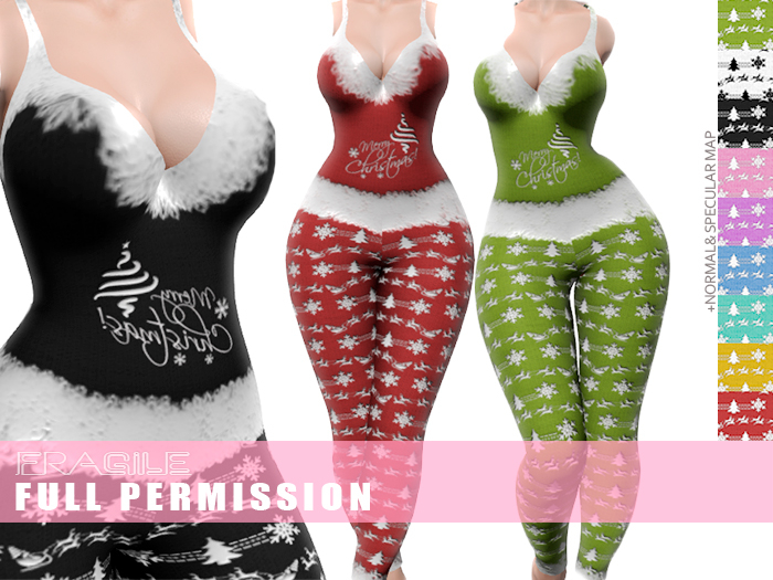.Fragile. 9 Xmas Textures Full Perm for MI964641