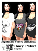Kitty Crush Flowy Shirt NIGHTMARE BEFORE CHRISTMAS