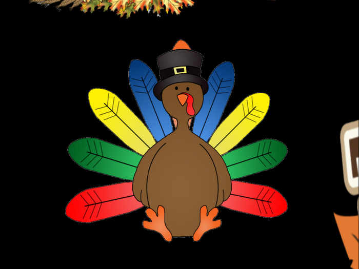Thanksgiving Colorful Pilgrim Turkey 2021