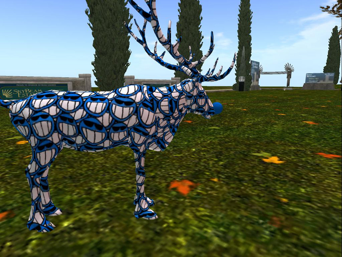Tip Nose Reindeer Box Blue
