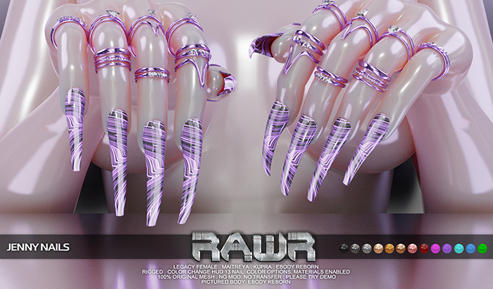 RAWR! Jenny Nails (add me)