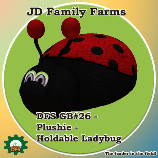 DFS GB#26 - Plushie - Holdable Ladybug - rare limited edition collectible