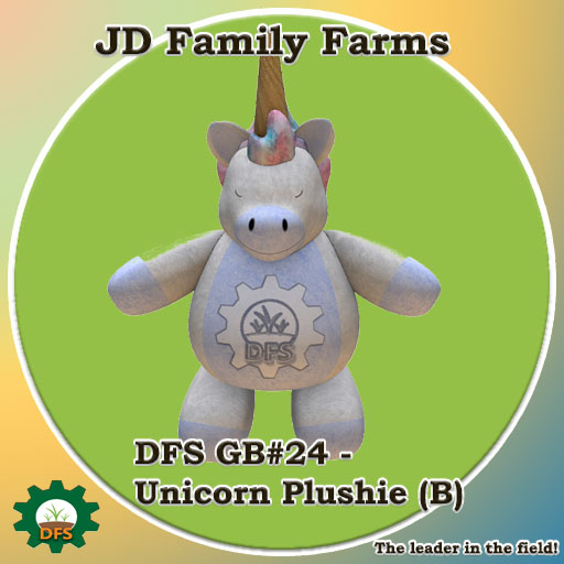 DFS GB#24 - Unicorn Plushie (B) - rare limited edition collectible