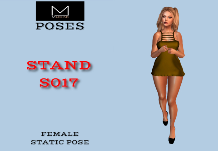 MUDAK POSES - FEMALE POSE - STAND S017