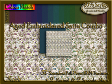 Aged Embroidered Satin Combo Seamless Texture Set