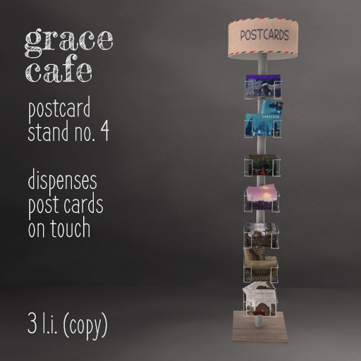 Grace Cafe - Postcard Stand No. 4 (boxed)