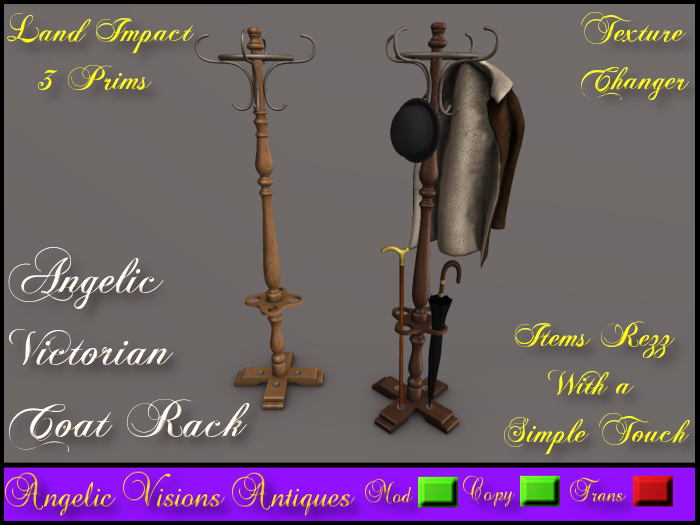 Angelic Victorian Coat Rack TC 