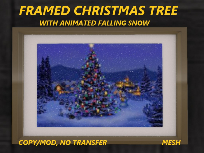 FRAMED CHRISTMAS TREE