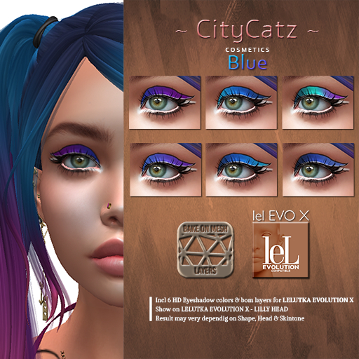 ~ CityCatz ~ LeLUTKA EvoX Eyeshadow Blue