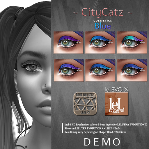 ~ CityCatz ~ LeLUTKA EvoX Eyeshadow Blue DEMO
