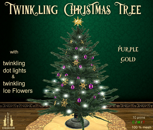 Twinkling Christmas Tree Dot Lights "Ice Flowers" pp/g V4 / box
