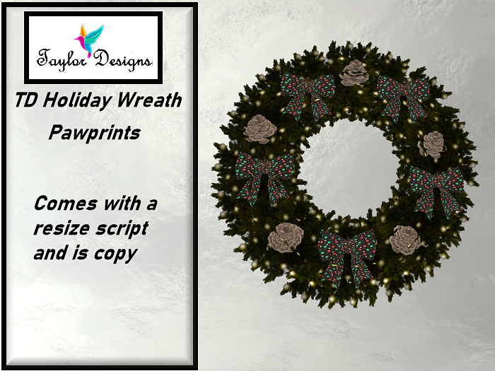 TD Wreath Pawprints