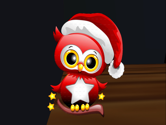 Christmas Cartoon Owl Cute 2021