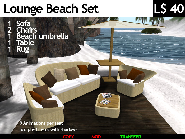 Lounge Beach Set by Swina Allen