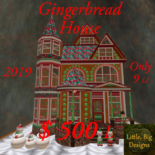 LBD 2019 Gingerbread House boxed CM