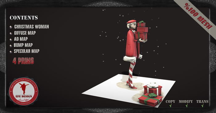 (Efe Design) Christmas Woman Scene Fullperm  