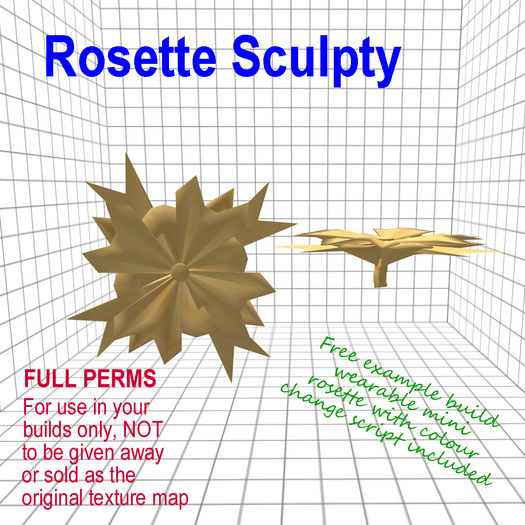 Rosette Sculpty Map Full Perms