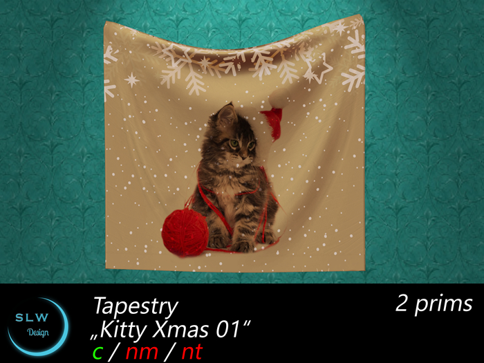 SLW Design - Tapestry Kitty Xmas 01