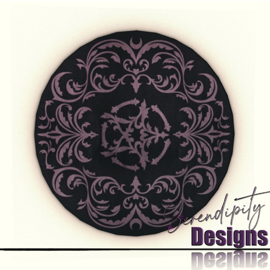 Serendipity Designs - Gothic Plum Area Rug