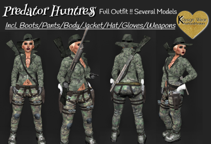 Predator Huntress Outfit - Bag