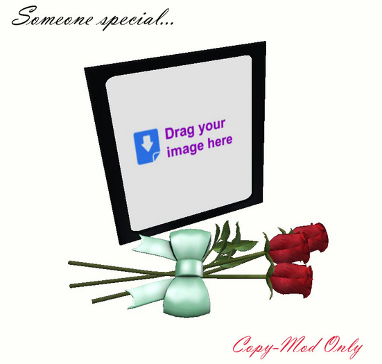 Someone special photo frame - black