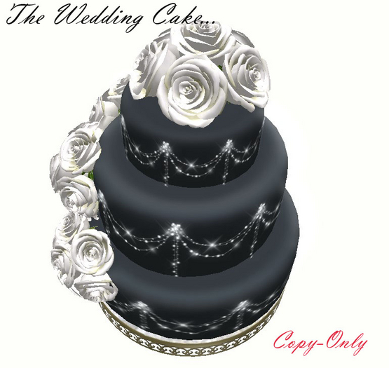 Black Wedding cake