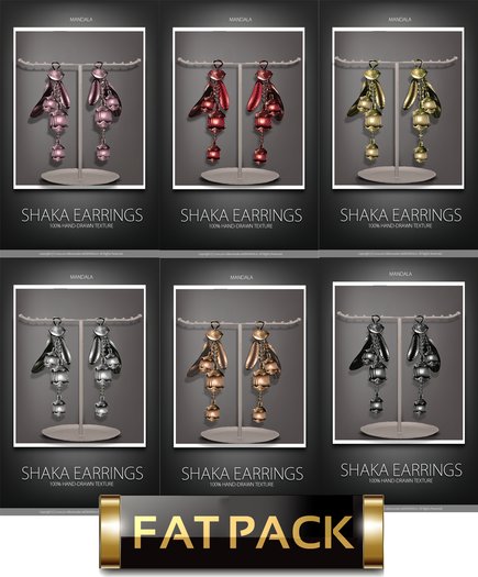 (FAT PACK)[MANDALA]SHAKA earrings