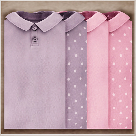 Chololo. Polo Shirt / LB / Purple Cotton