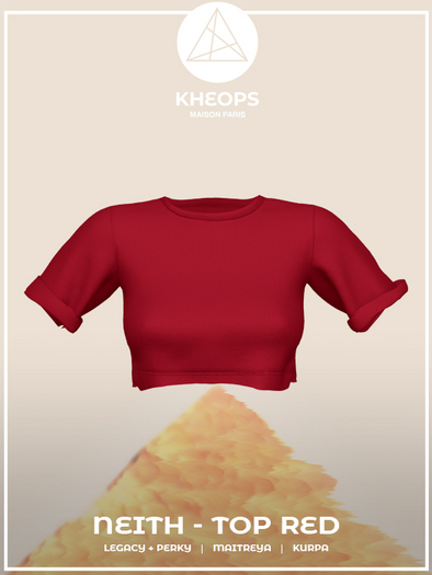 Kheops /\ Neith SET - TOP - Red 